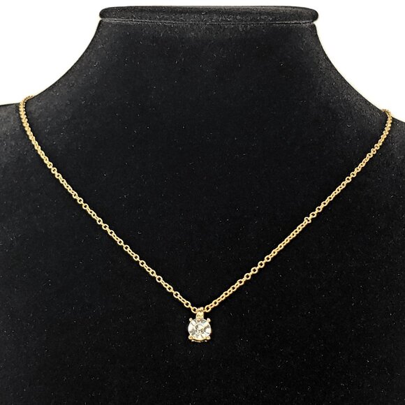 Round Cut Diamond Solitaire Necklace in 18K Gold - Samsclub.com 18K Gold Womens 1ct Solitaire Diamond  Necklace 18\
